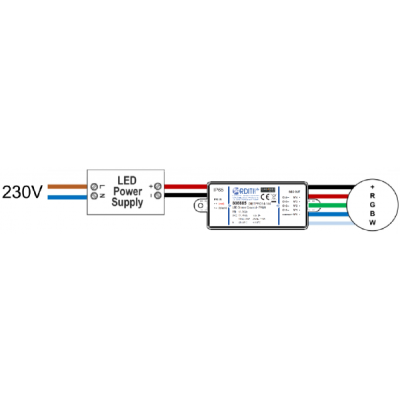 4-Kanal Dimmer mit CASAMBI-Lichtsteuerung PWM4 – konfigurierbar, mit IP-Schutz