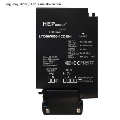 HEP LED Konstantstromquelle dimmbar 1-10V, 1400mA, 60W,...