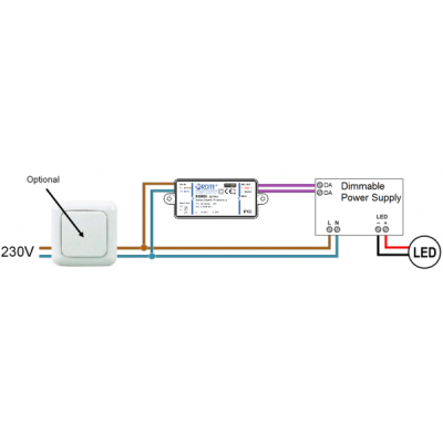 CASAMBI CBU-ASD IP65 Controller für 0/1-10V Steuerung und DALI Steuerung