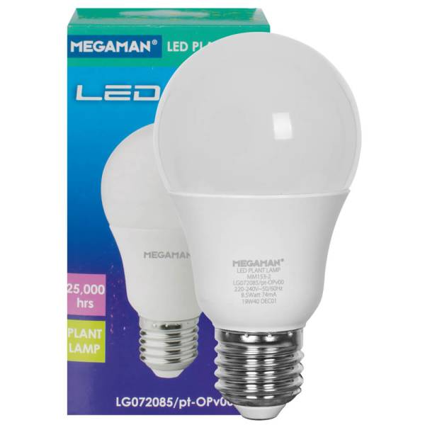 LED-Pflanzenlampe E27 8,5W - 17,5 µmol/s - Pflanzenlicht/Plant light