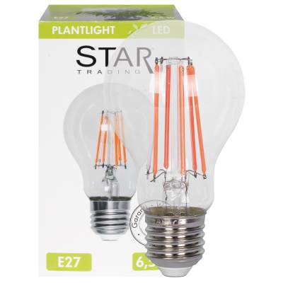 LED-Pflanzenlampe E27 6,5 W - 11,9 µmol/s - Pflanzenlicht/Plant Light