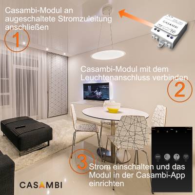 Casambi CASAMBI Controller für Phasenabschnittsdimmer (TRIAC) - Belastung bis 150W/230V