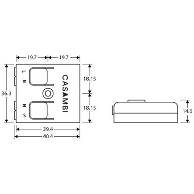 CASAMBI CBU-TED Dimmer - 230V - 150 Watt