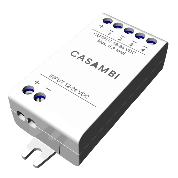 CASAMBI Controller für bis zu 4-farbige LED-Streifen, RGBW - Belastung bis 12V/72W und 24V/144W